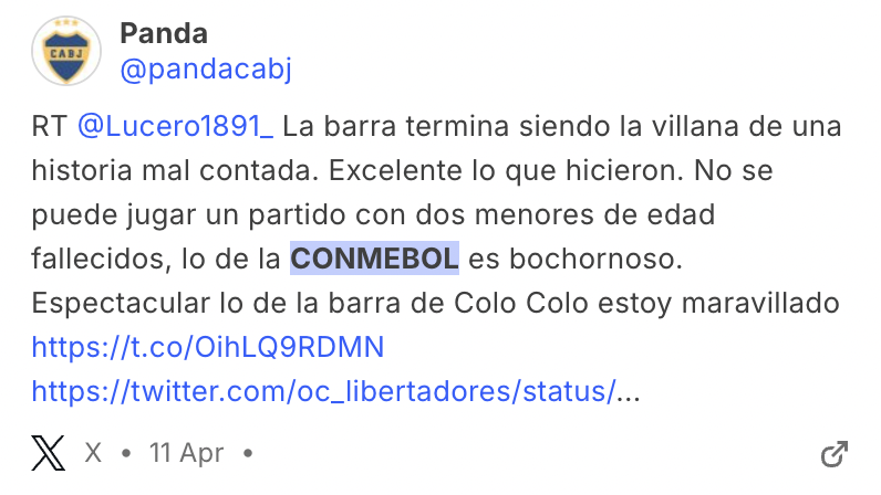 Críticas a la Conmebol 7