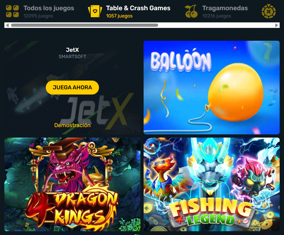 Como jugar crash games en CampeonBet Casino