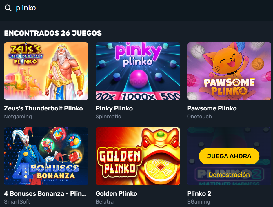 Como jugar plinko en CampeonBet Casino