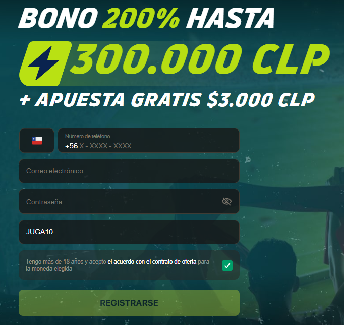 Código Promocional JugaBet Chile JUGA10