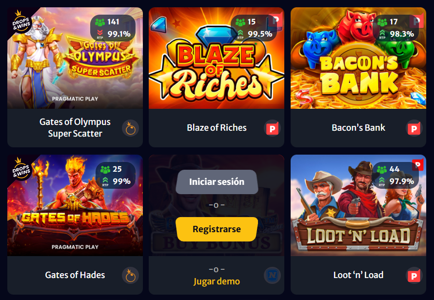 Mejores juegos en HellSpin Casino