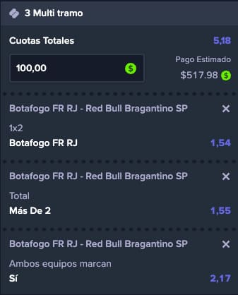 Apuesta combinada en Stake
