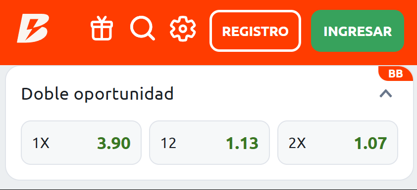 Qué significa doble oportunidad en Betano