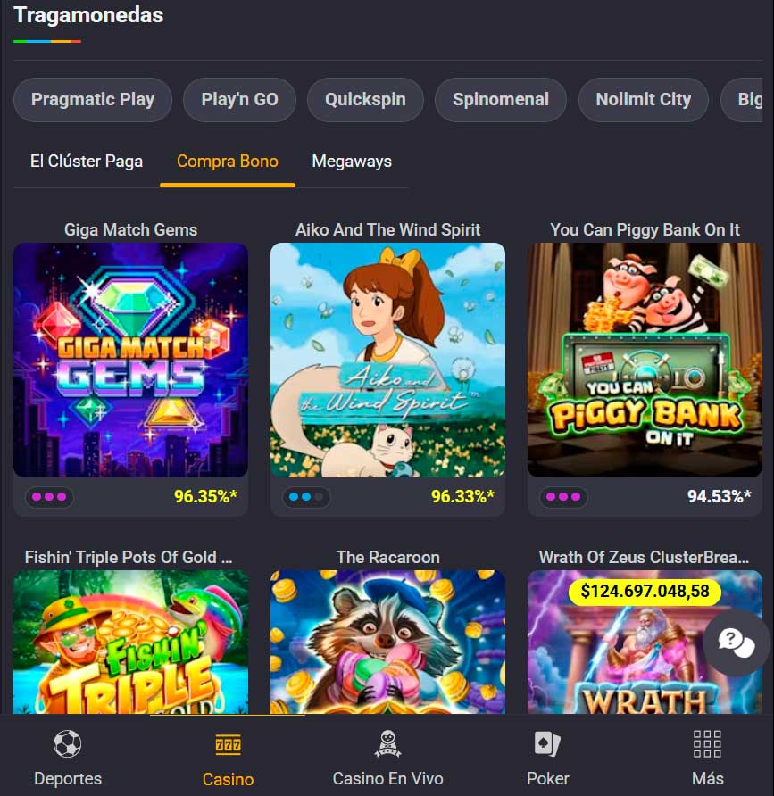 Tragamonedas en Coolbet Casino
