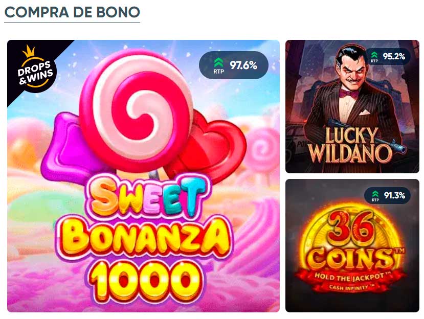 Slots con compra de bono en Ivibet Casino