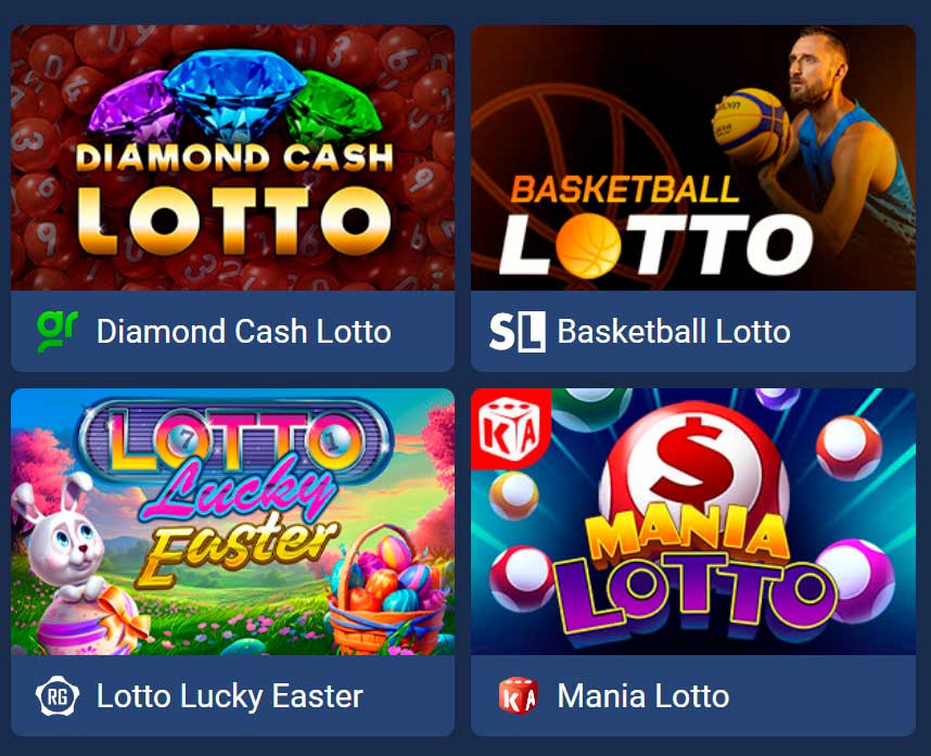 Juegos de azar online en Chile - Lotería en 1xBet Casino