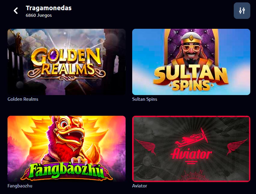 Juegos de azar online en Chile - Tragamonedas