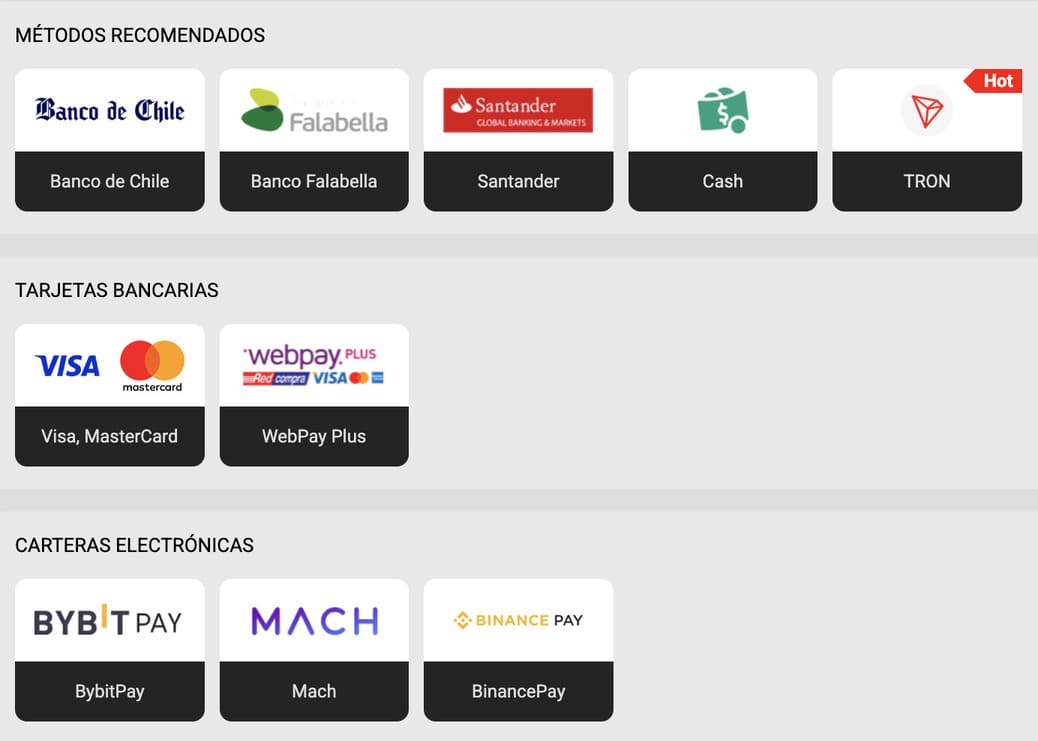 métodos de pago apuesta360