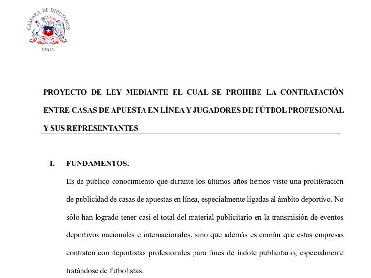 Introducción del proyecto de Ley